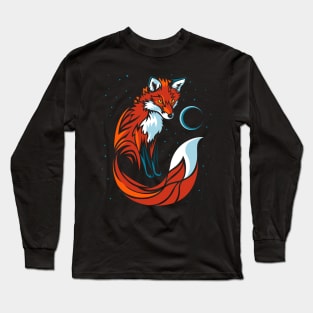 Tribal tail fox Long Sleeve T-Shirt